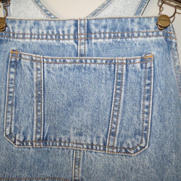 INSIGHT - DENIM OVERALL STYLE MINI SKIRT - SIZE 10. - Picture 3 of 7